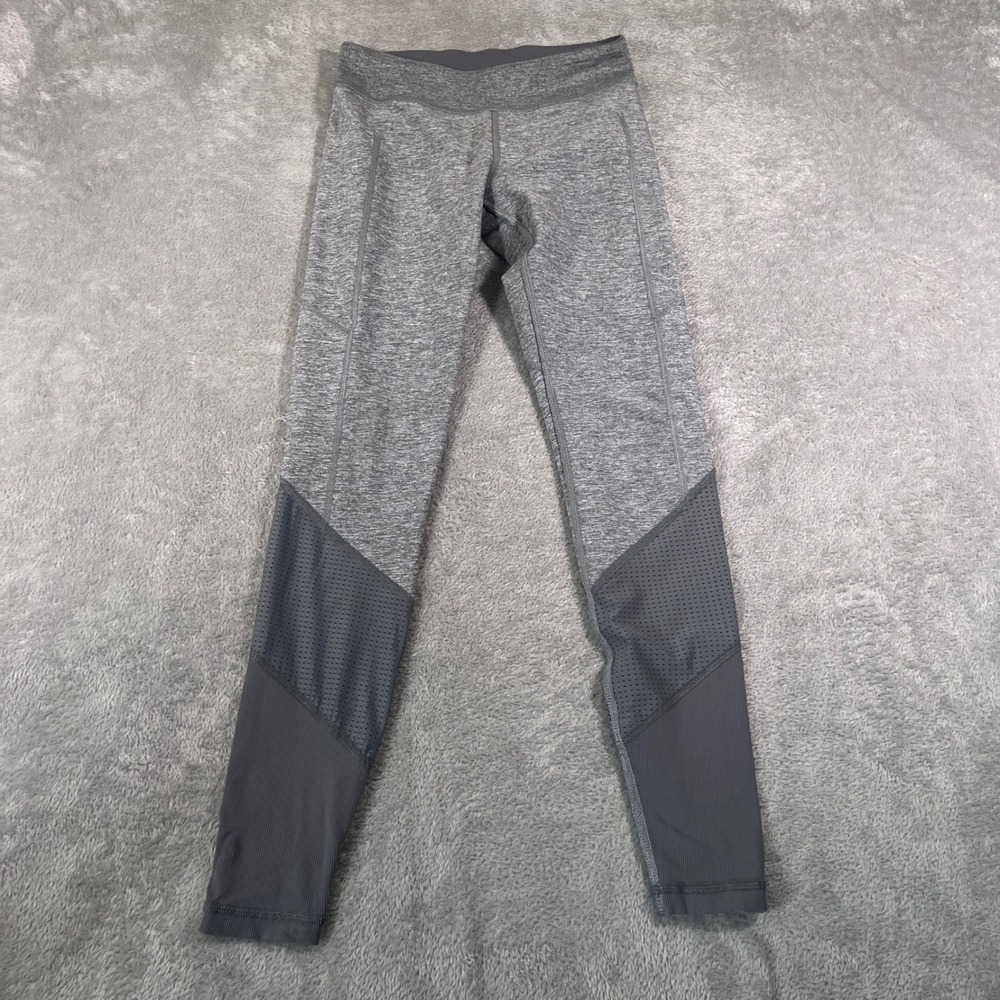 Ivivva Leggings Girls Size‎ 14 Gray Activewear Athletic Workout Low Rise